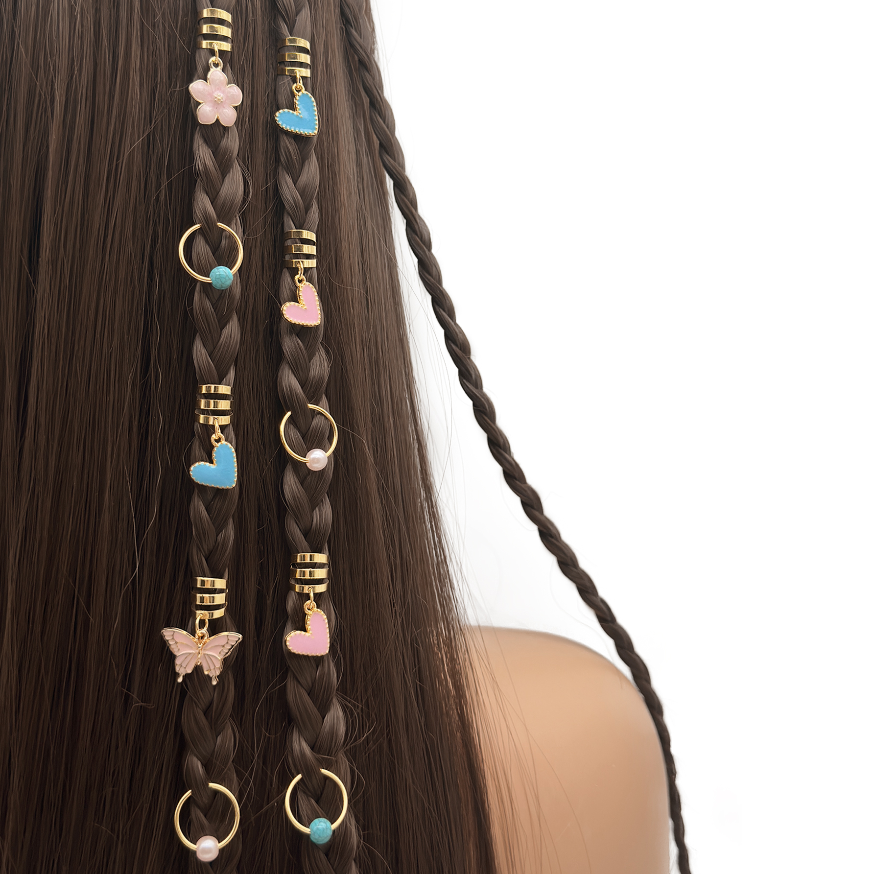 Ribbon Bow Gift - 10pcs Butterfly flower Y2K Bow Dreadlock