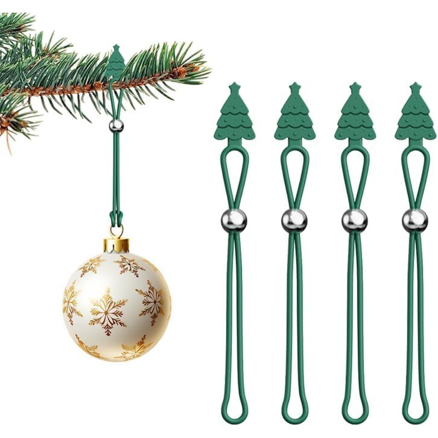 Christmas Stocking Hanging - 30pcs Christmas Ornament Hooks, Christmas Silicone