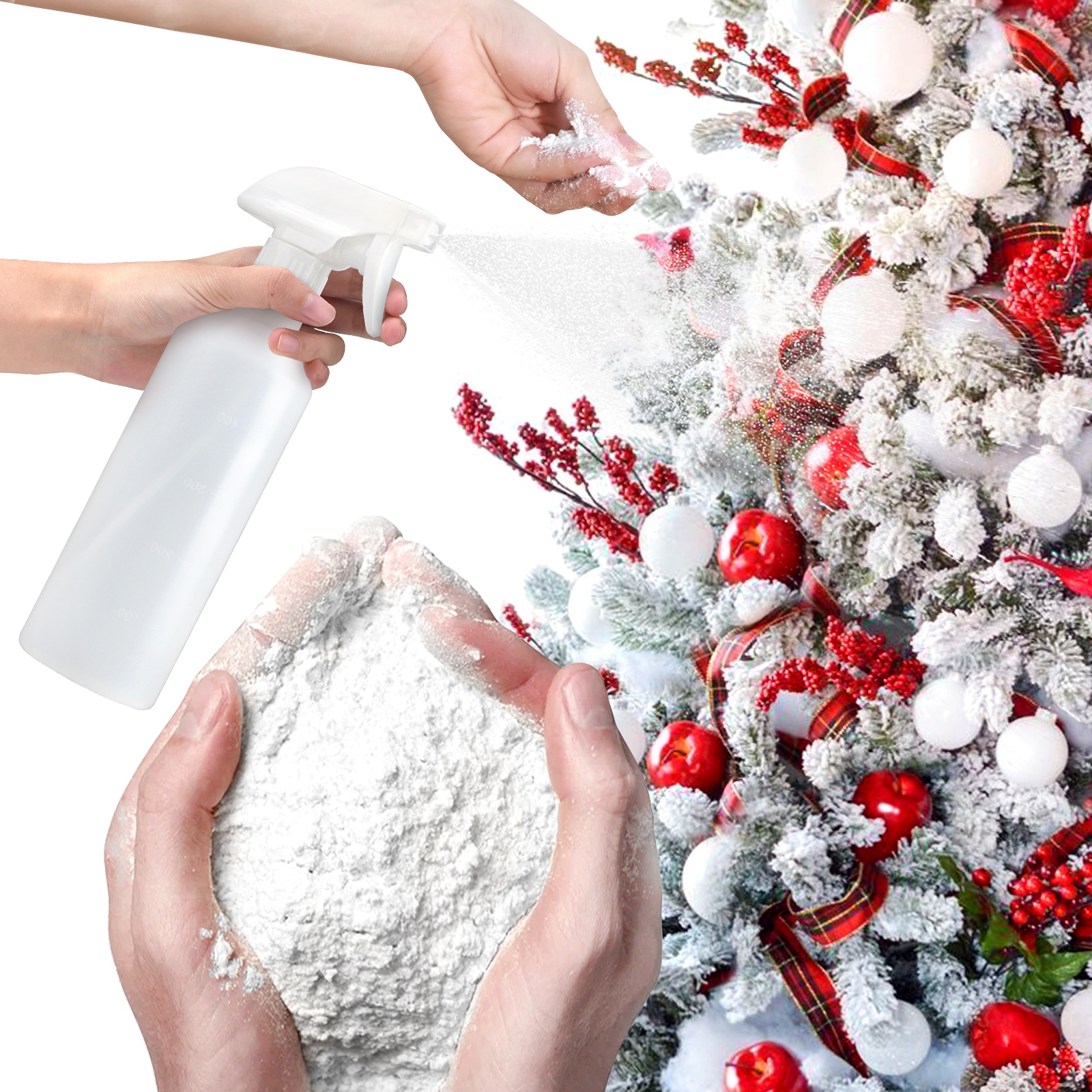 3.4 Lbs Artificial Snow Flocki - огляд і ціна Christmas Wreath Fake