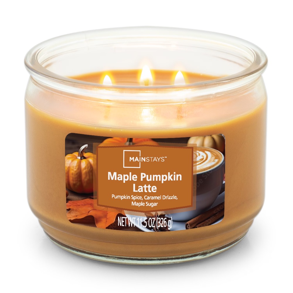 Maple Pumpkin Latte Scented Tr - огляд і ціна Holiday Candle Set