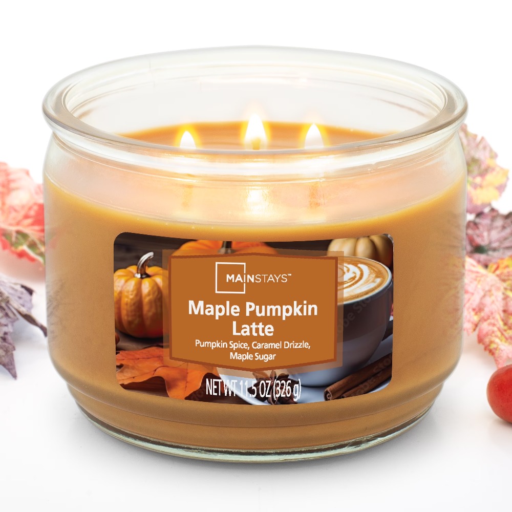 Maple Pumpkin Latte Scented Tr - огляд і ціна Holiday Candle Set