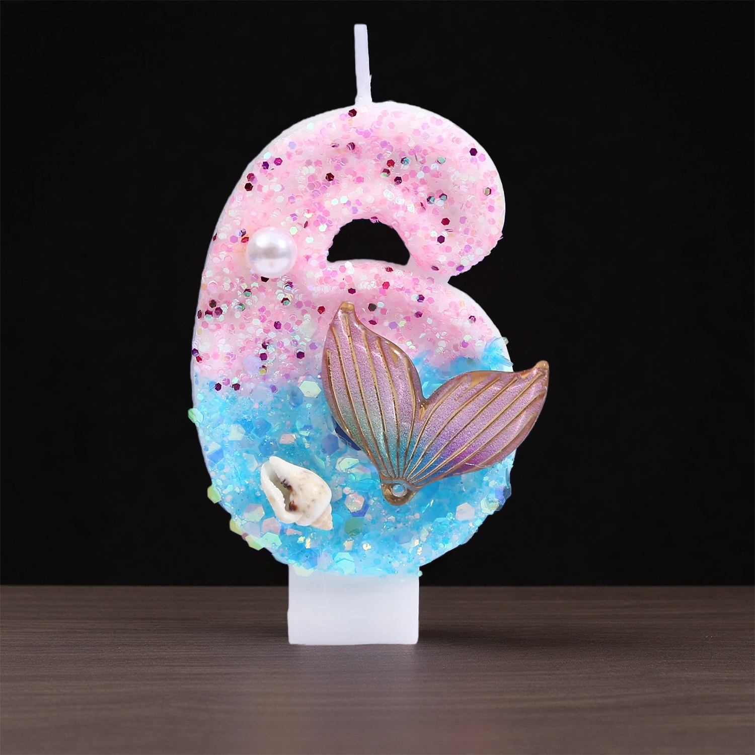 Gradient Blue Shell Pearl Crea - огляд і ціна Holiday Candle Set