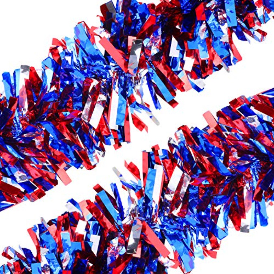 33FT Patriotic Glitter Tinsel  - огляд і ціна Tinsel Garland Decoration