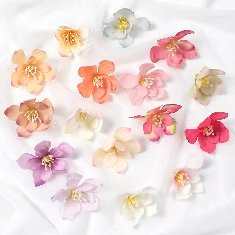 50Pcs 5cm Artificial Rose Flow - огляд і ціна Christmas Wreath Fake