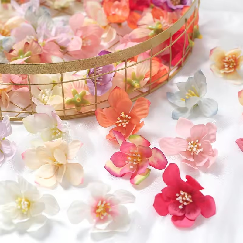 50Pcs 5cm Artificial Rose Flow - огляд і ціна Christmas Wreath Fake