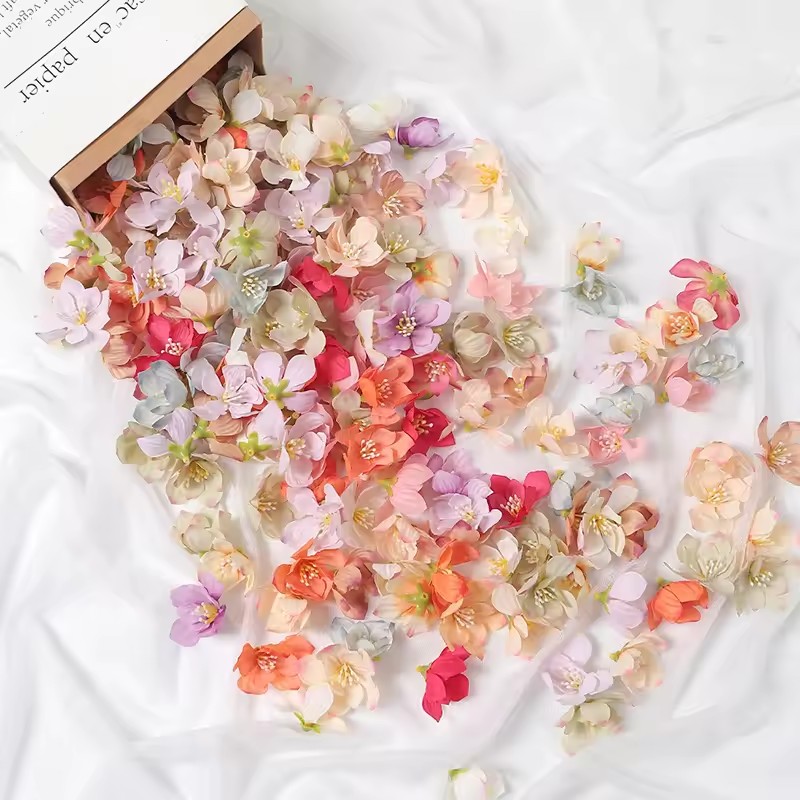 50Pcs 5cm Artificial Rose Flow - огляд і ціна Christmas Wreath Fake