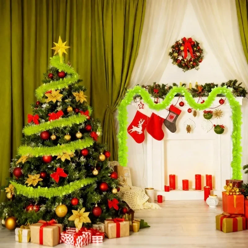 2M Length Christmas Tinsel Gar - огляд і ціна Tinsel Garland Decoration