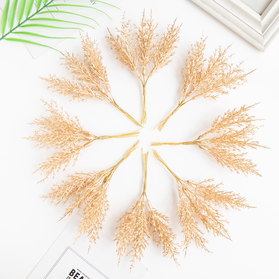 6Pcs Artificial Plants Autumn  - огляд і ціна Christmas Wreath Fake