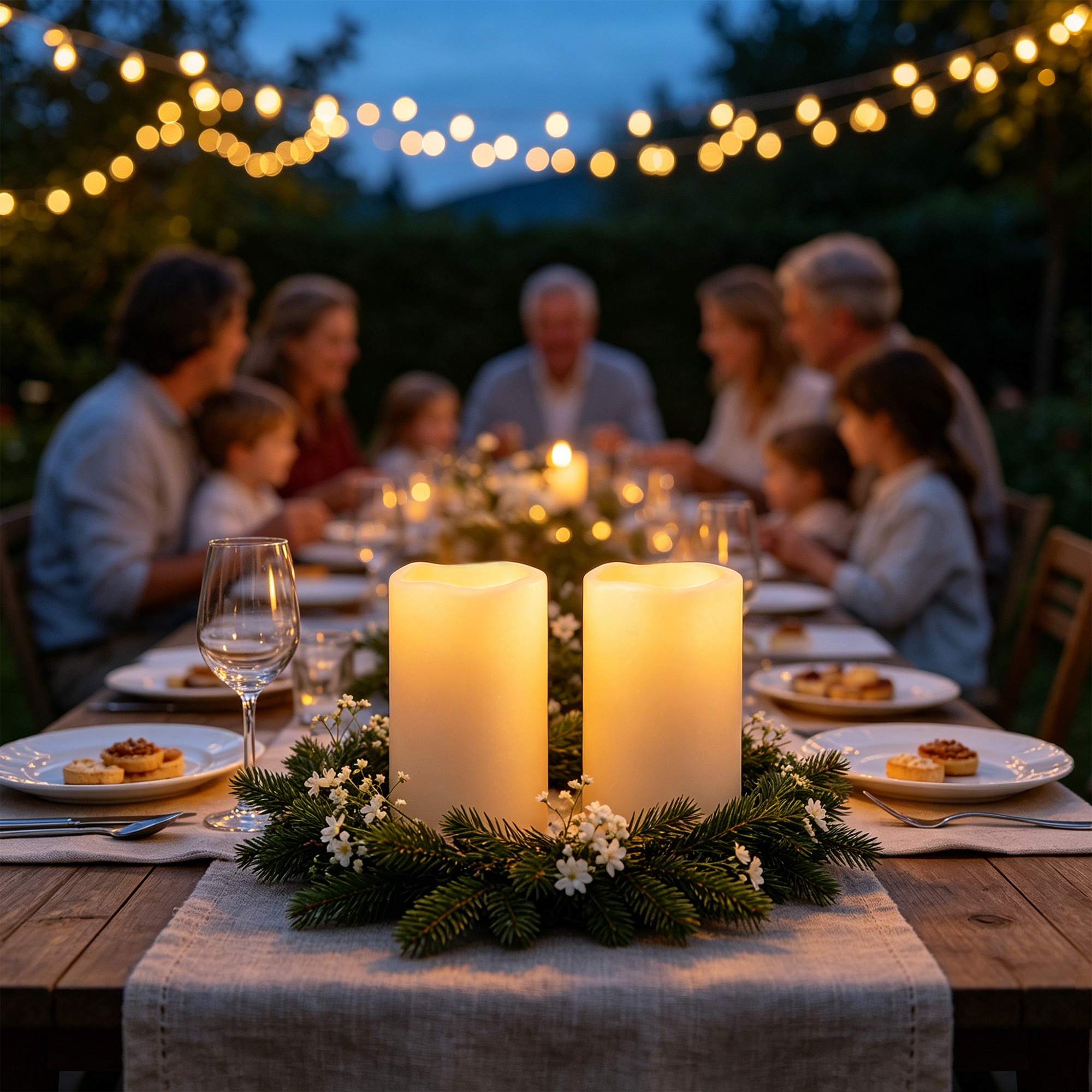 Flameless LED Pillar Candle Wa - огляд і ціна Christmas Lights Outdoor