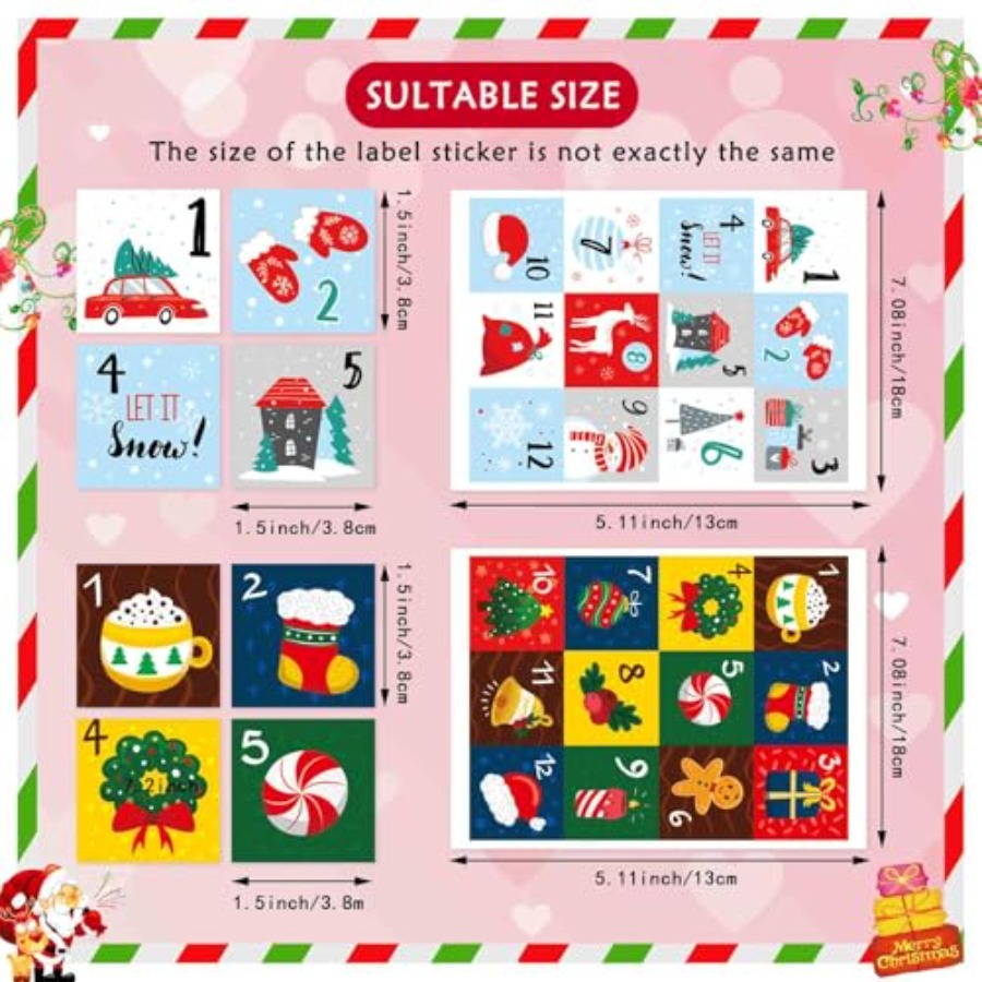 16 Sheets Christmas Advent Cal - огляд і ціна Advent Calendar Gift