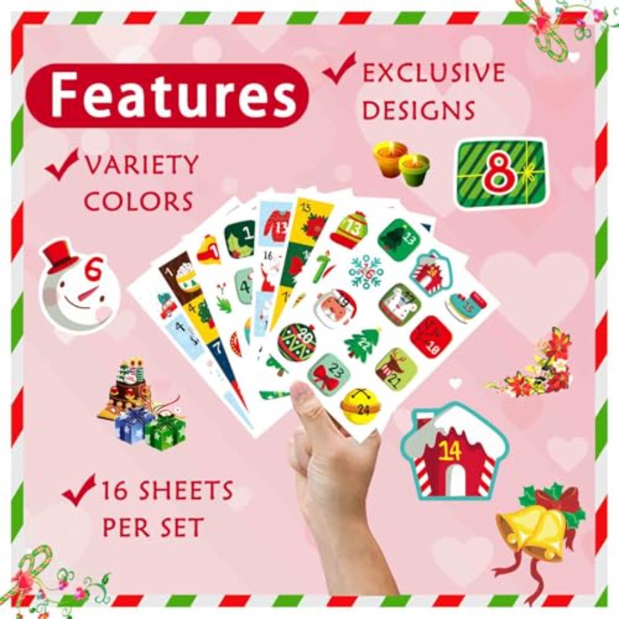 16 Sheets Christmas Advent Cal - огляд і ціна Advent Calendar Gift