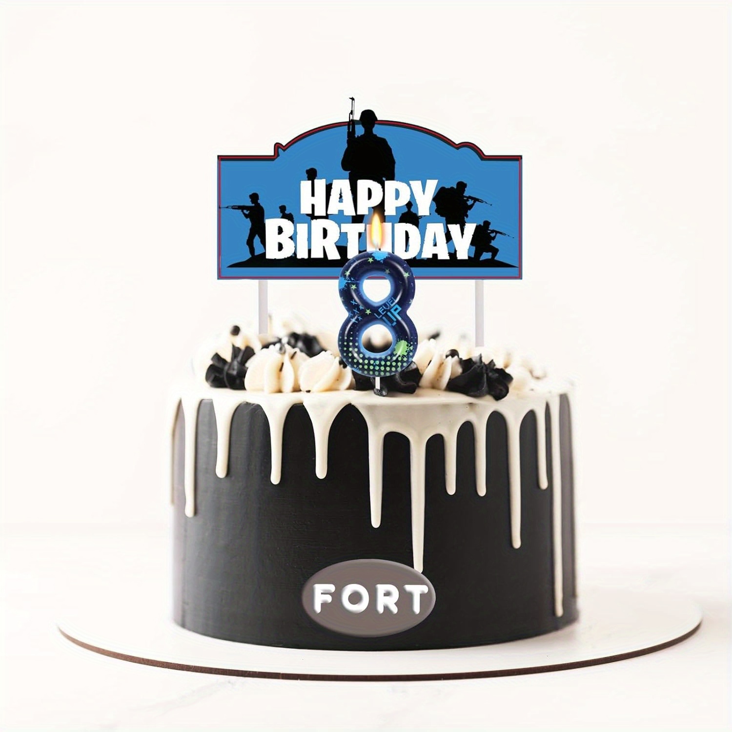 Blue Game Boy 0-9 Birthday Can - огляд і ціна Holiday Candle Set