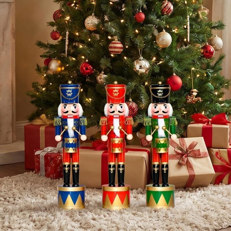 36Cm Wooden Nutcrackers Drum S - огляд і ціна Nutcracker Figurine