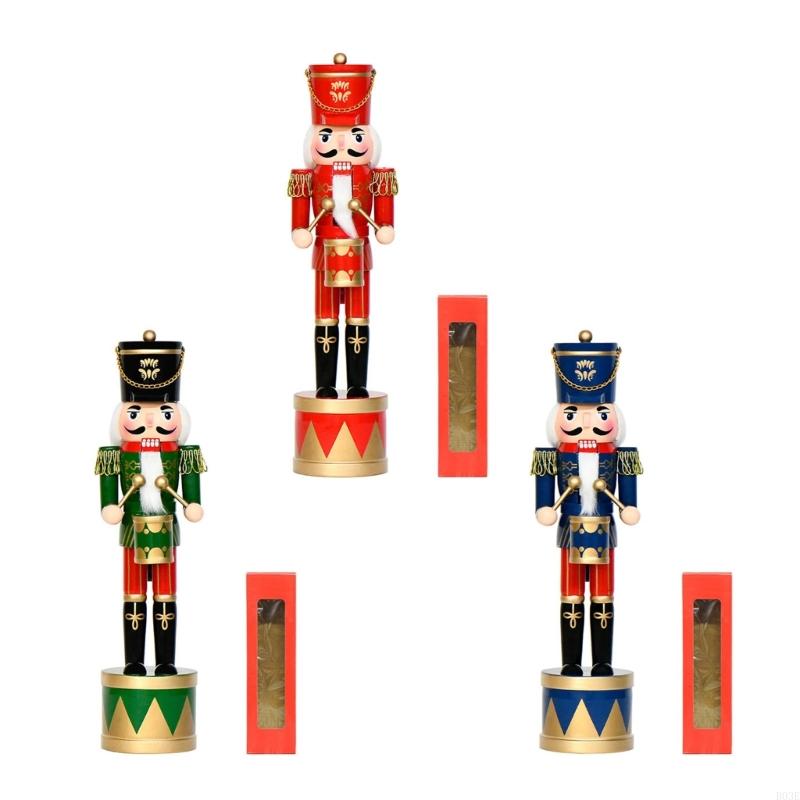 36Cm Wooden Nutcrackers Drum S - огляд і ціна Nutcracker Figurine