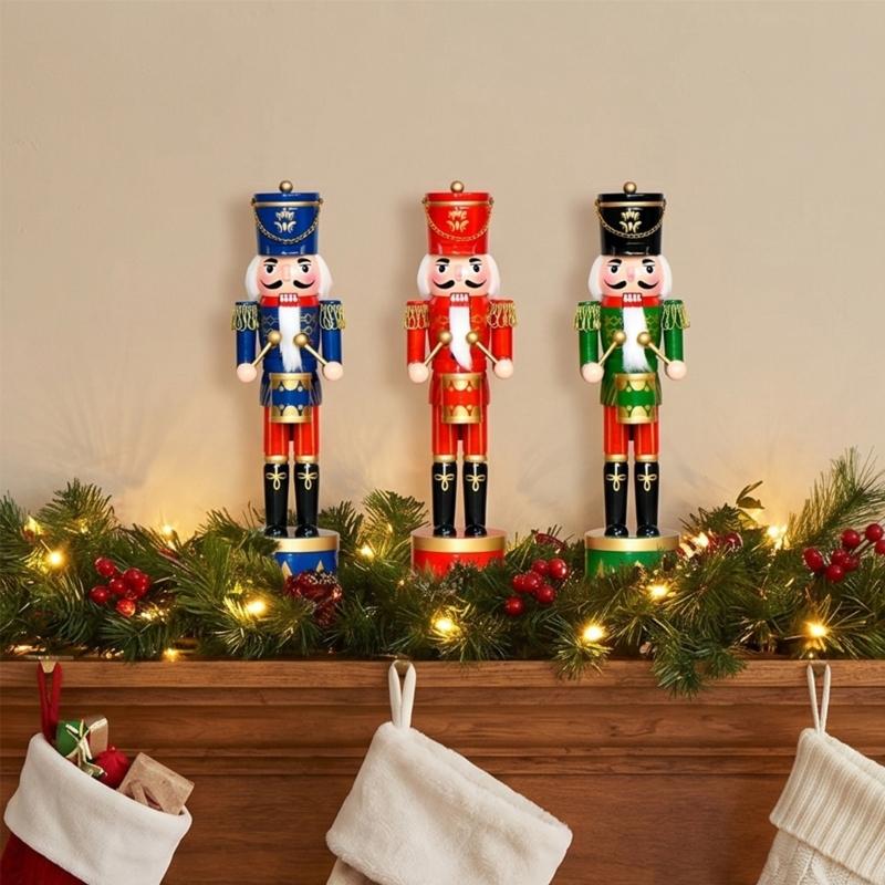 36Cm Wooden Nutcrackers Drum S - огляд і ціна Nutcracker Figurine