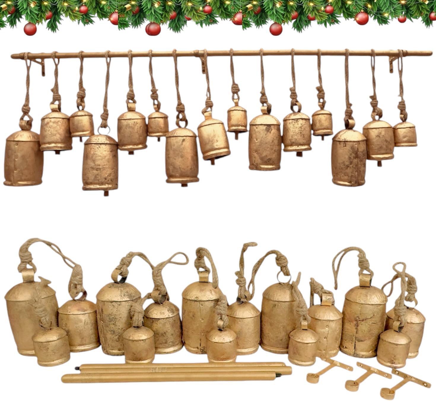 RW Rustic Giant Christmas Bell - огляд і ціна Christmas Stocking Hanging