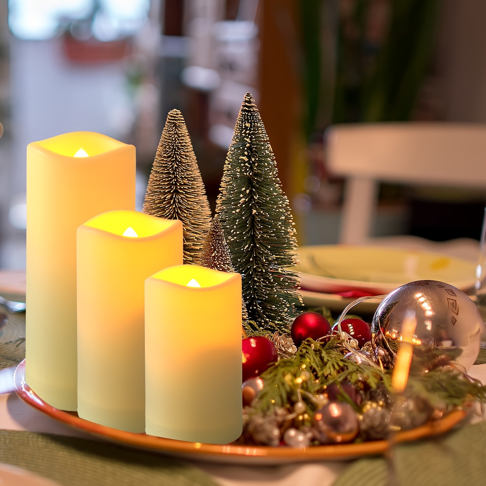 72-Piece Flameless Flickering  - огляд і ціна Holiday Candle Set