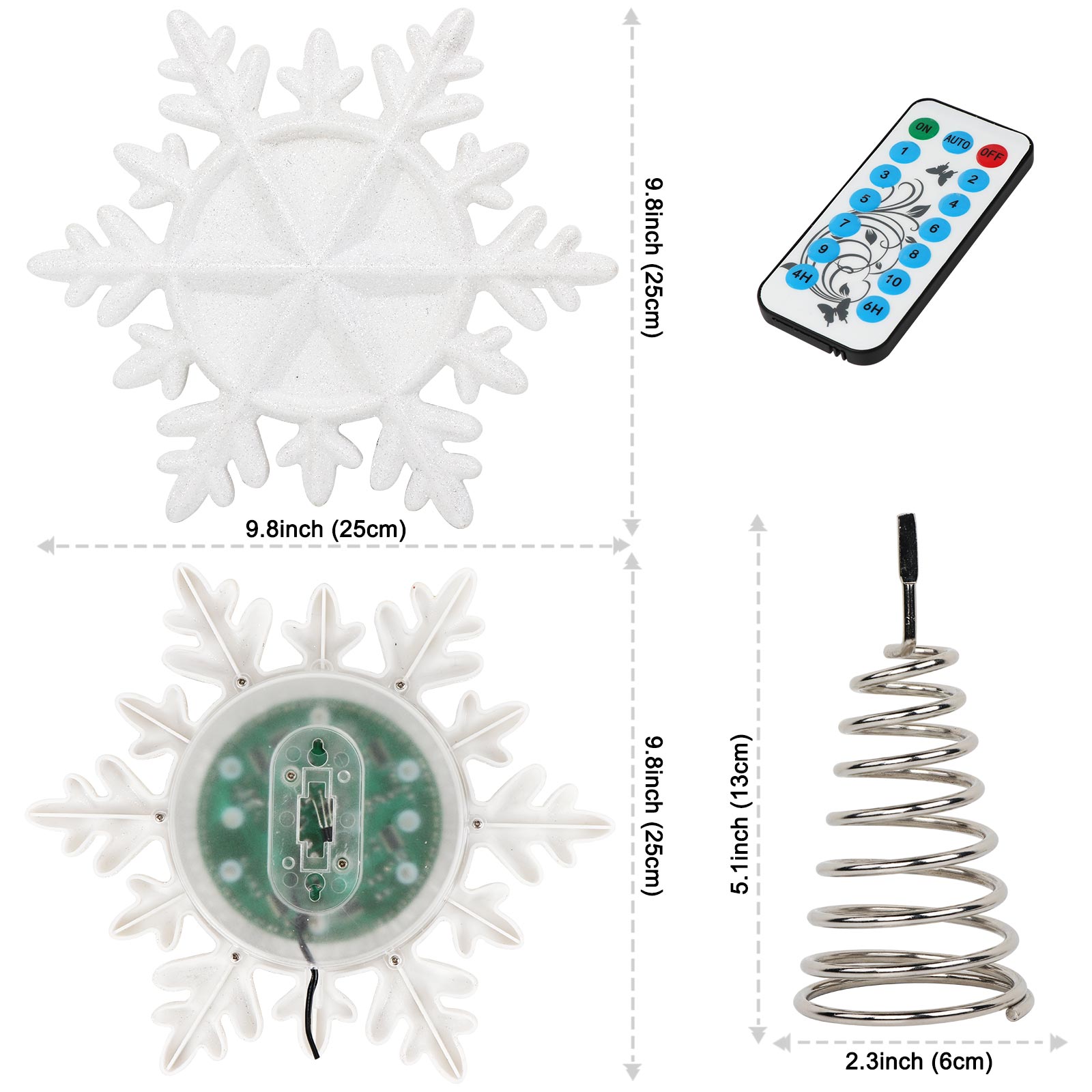 OurWarm Lighted Christmas Tree - огляд і ціна Star Tree Topper