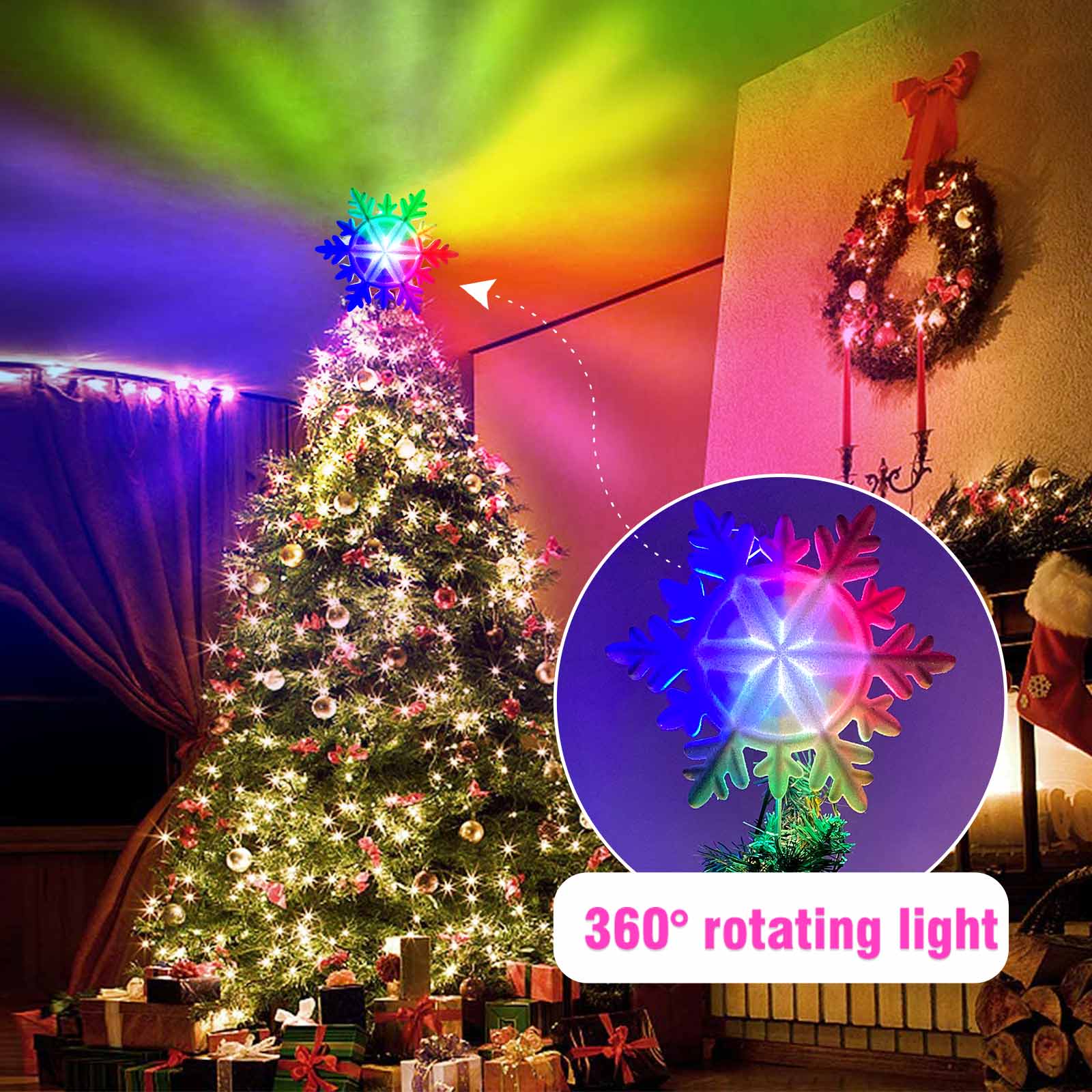 OurWarm Lighted Christmas Tree - огляд і ціна Star Tree Topper