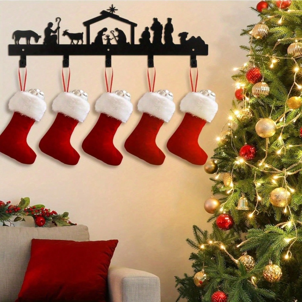 Vintage Metal Stocking Holder  - огляд і ціна Christmas Stocking Hanging