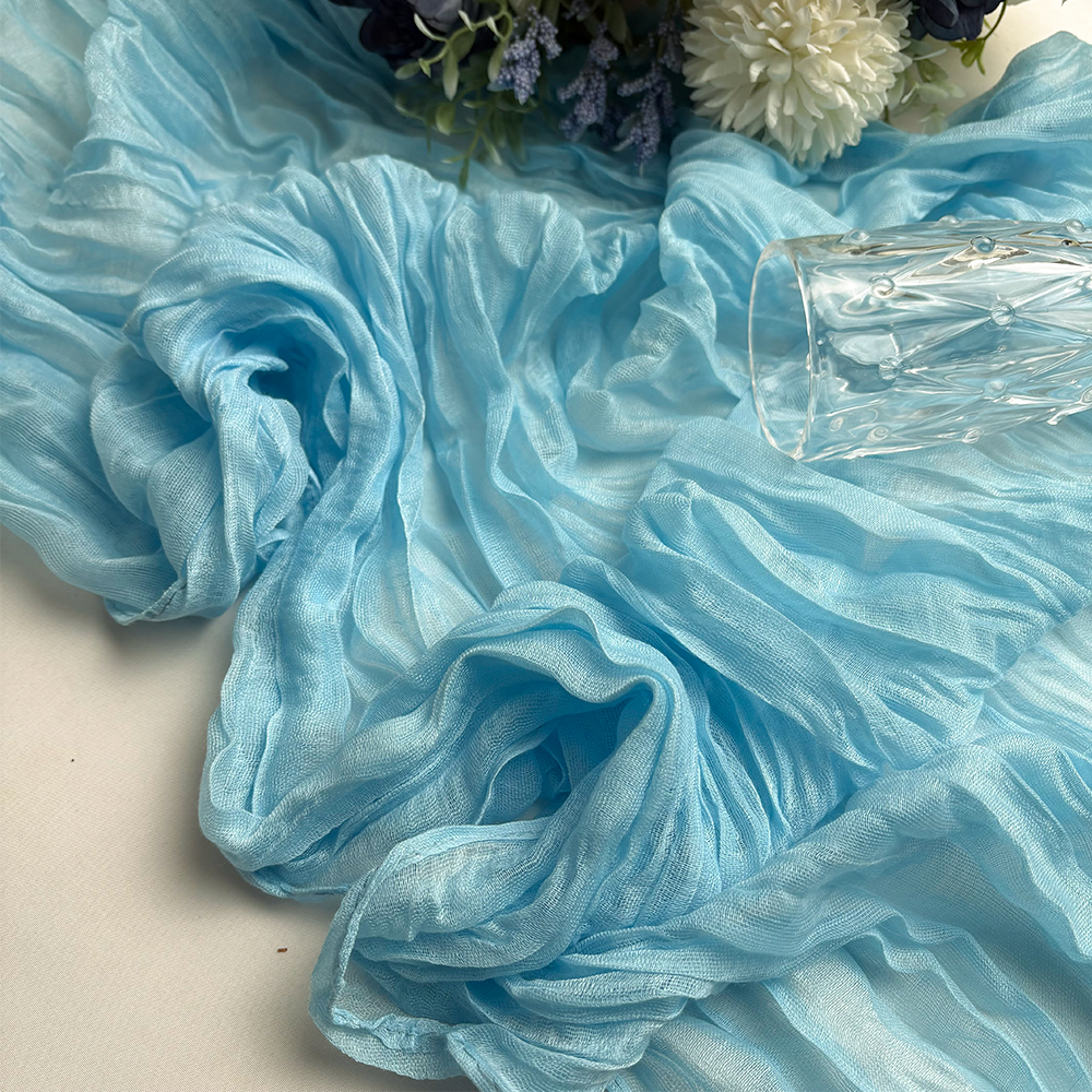 Wrinkle Gauze Table Runner Che - огляд і ціна Christmas Table Runner