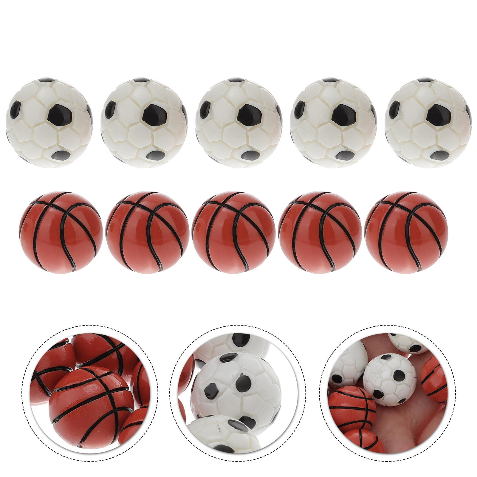 10Pcs Mini Football Basketball - огляд і ціна Ornament Ball Set
