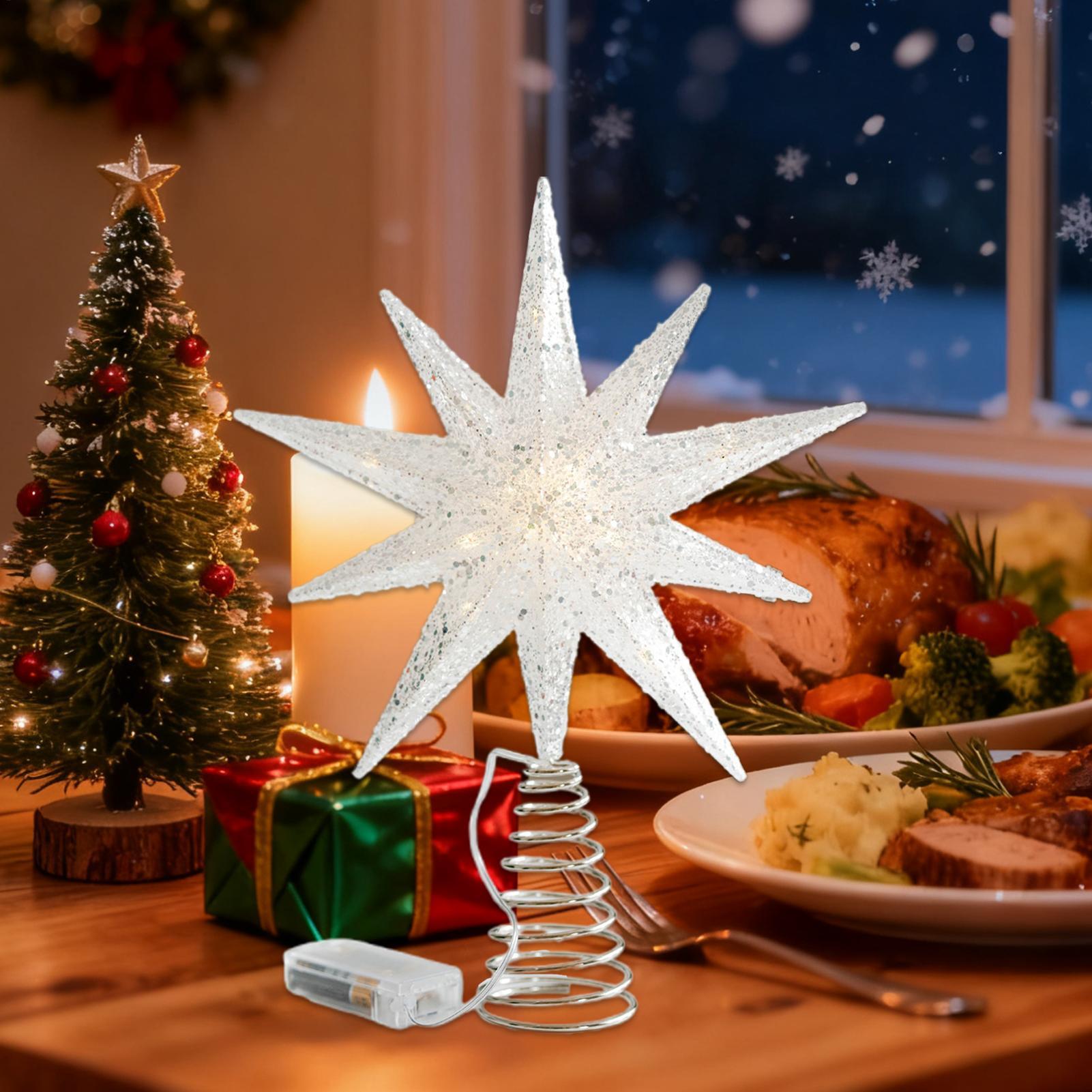 Christmas Star Tree Topper Wit - огляд і ціна Star Tree Topper