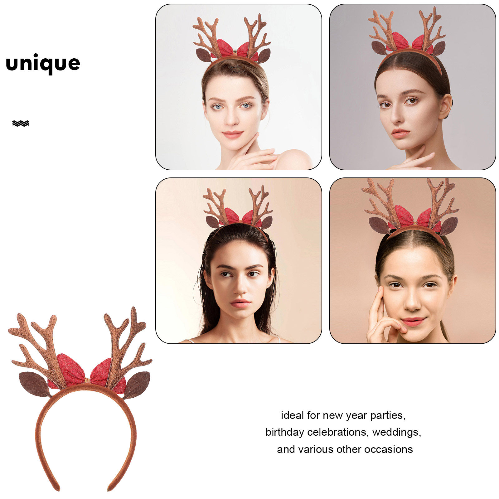 Delicate Reindeer Antler Headb - огляд і ціна Reindeer Antlers Headband
