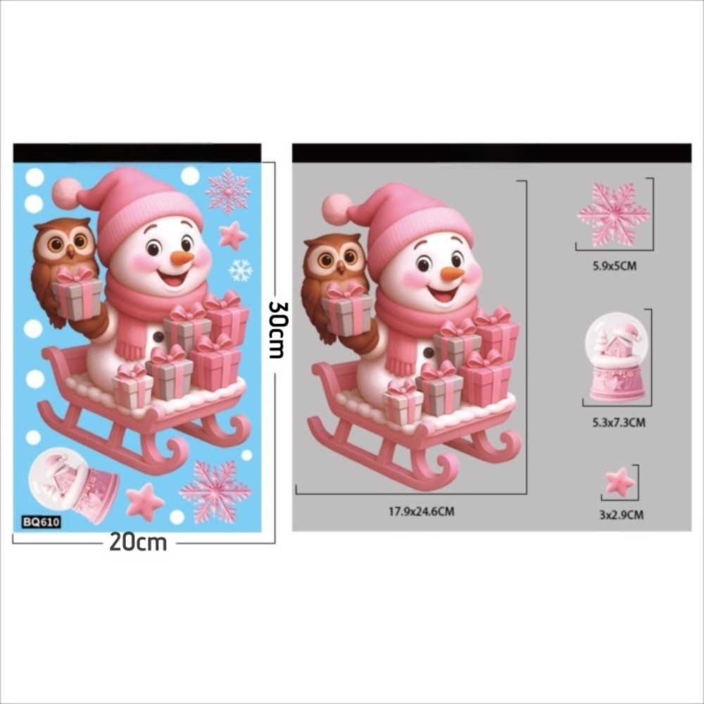 Cartoon PVC Window Stickers Sn - огляд і ціна Snowflake Window Decal