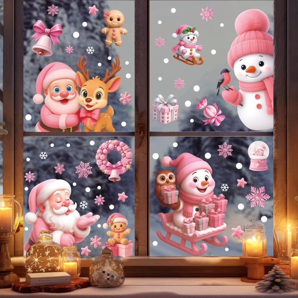 Cartoon PVC Window Stickers Sn - огляд і ціна Snowflake Window Decal