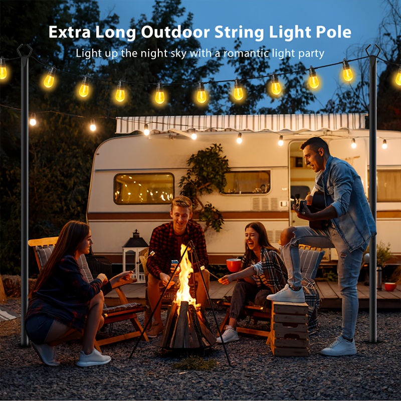 6pcs Metal Light Poles, 8.9ft  - огляд і ціна Christmas Lights Outdoor
