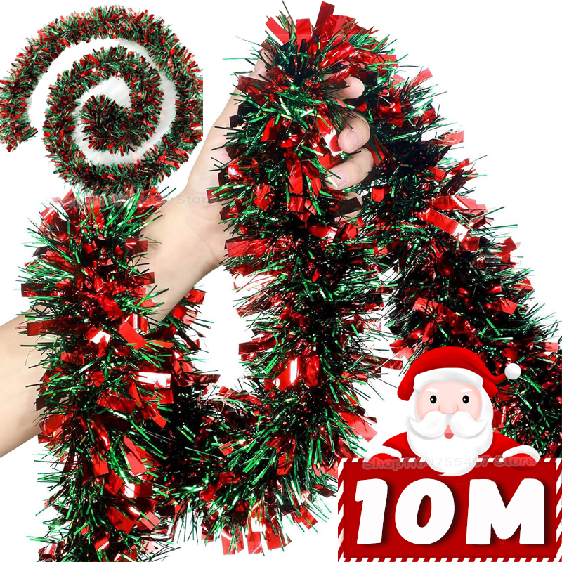 2/10M Christmas Tinsel Garland - огляд і ціна Tinsel Garland Decoration