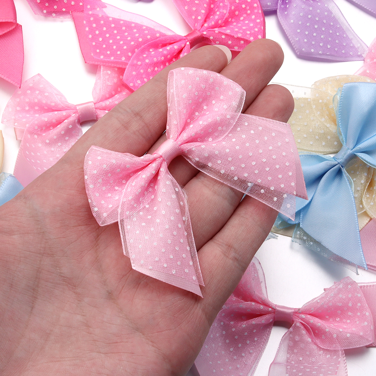 10Pcs/lot Satin Ribbon Bows Pr - огляд і ціна Ribbon Bow Gift