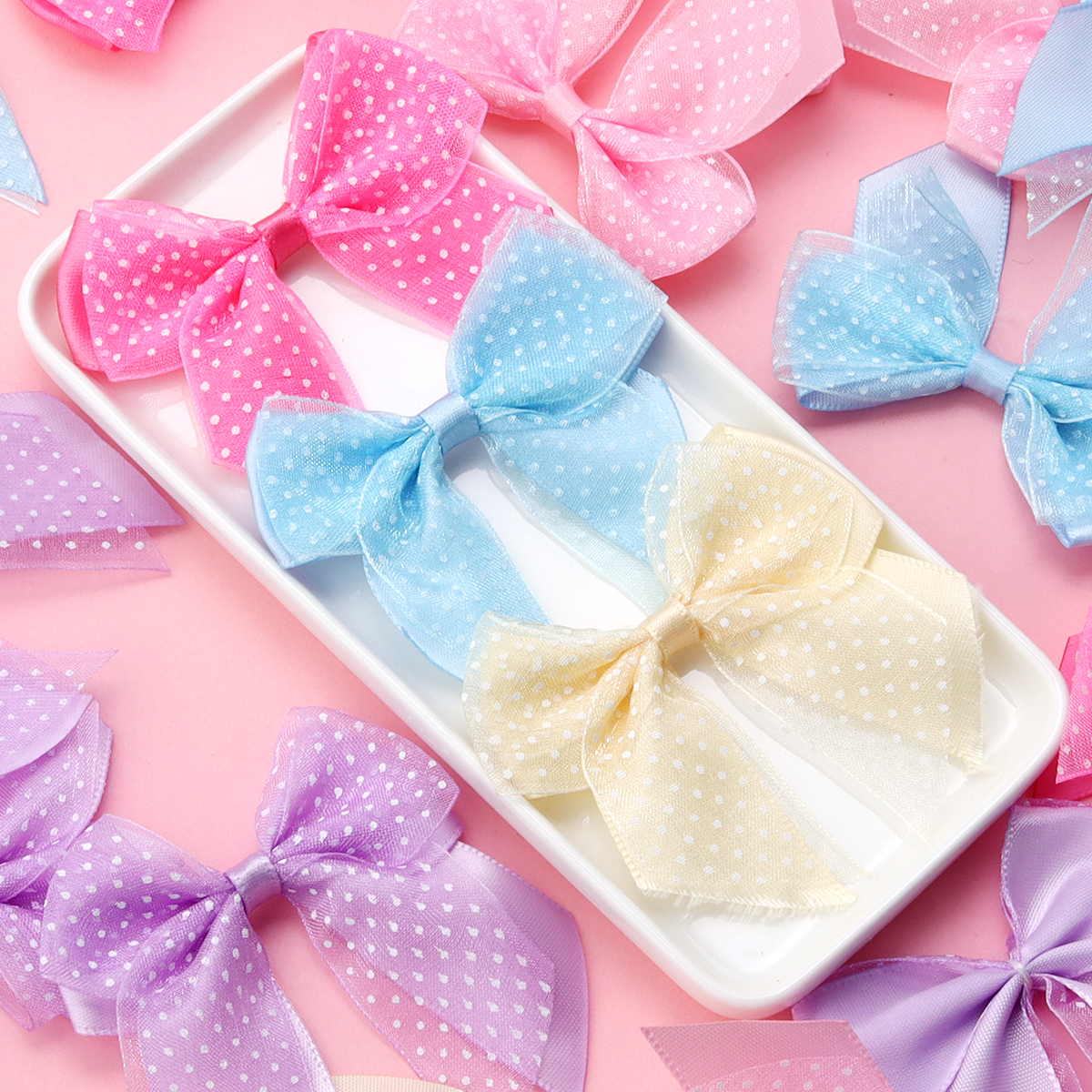 10Pcs/lot Satin Ribbon Bows Pr - огляд і ціна Ribbon Bow Gift