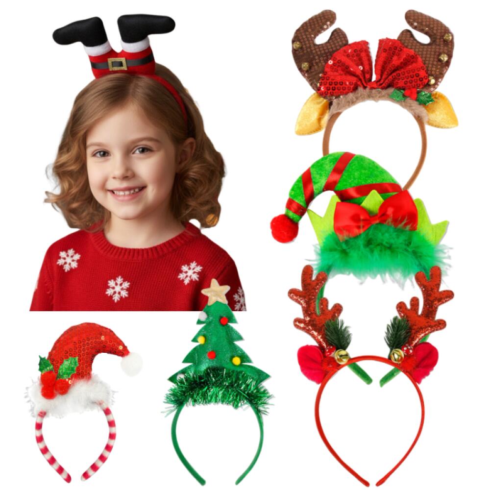 1 Piece/5Pcs Funny Santa Claus - огляд і ціна Reindeer Antlers Headband
