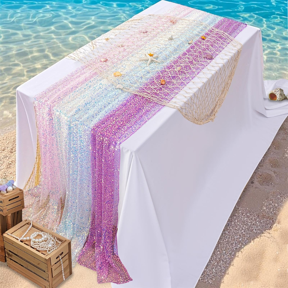 1 Pack Sequin Table Runner Spa - огляд і ціна Christmas Table Runner
