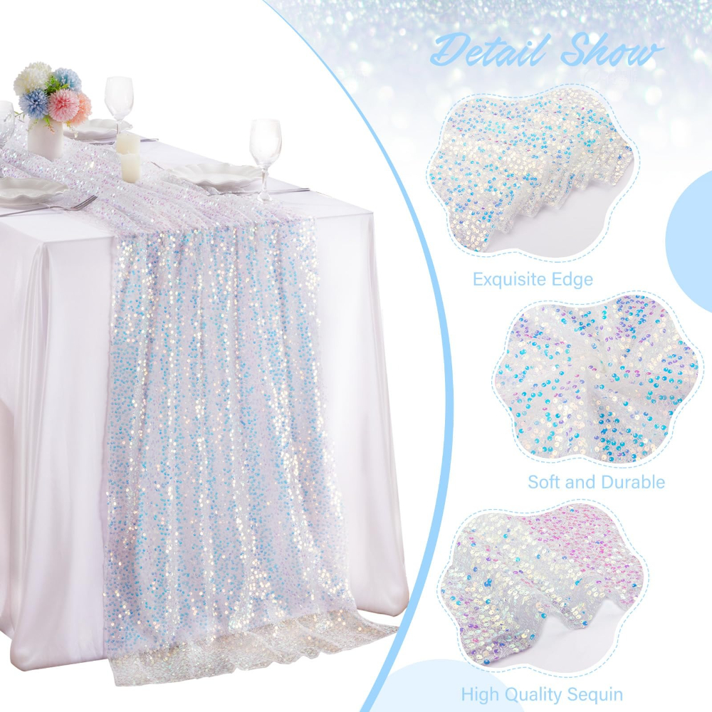 1 Pack Sequin Table Runner Spa - огляд і ціна Christmas Table Runner