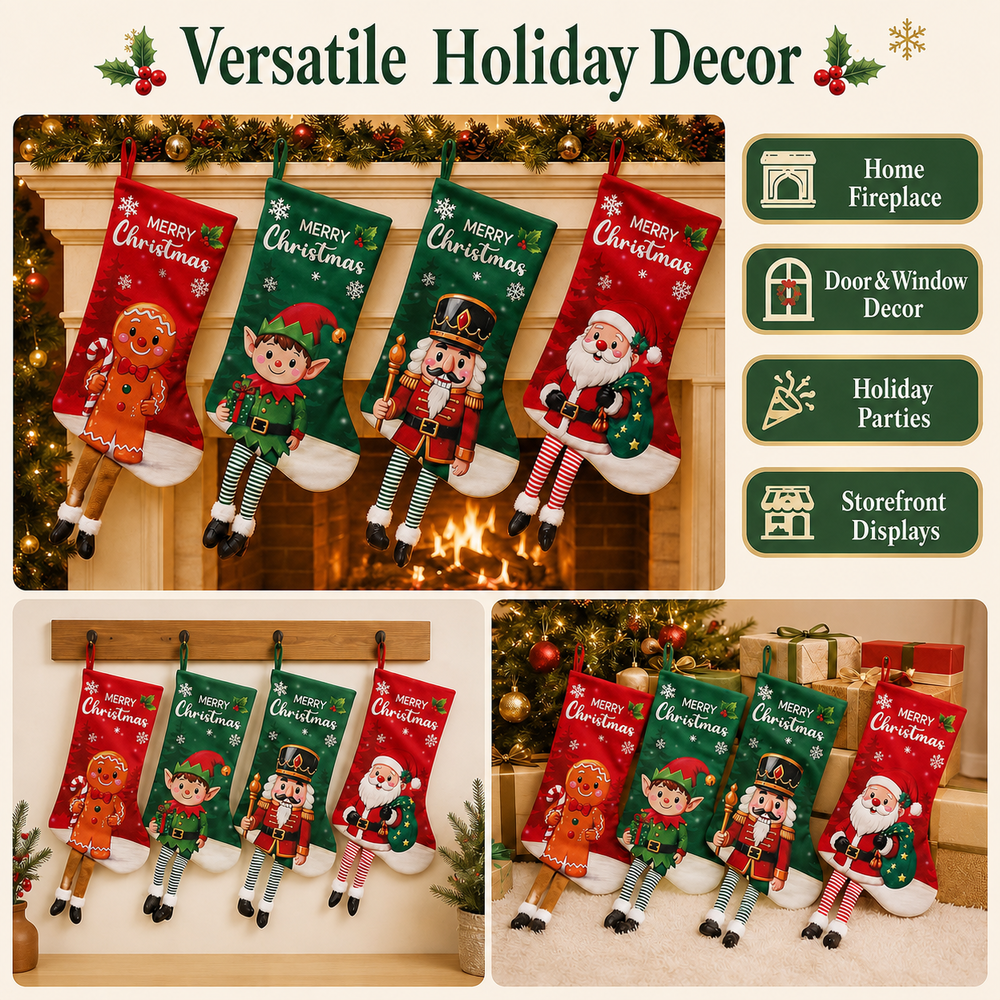 Christmas Stocking Decor Long  - огляд і ціна Christmas Stocking Hanging