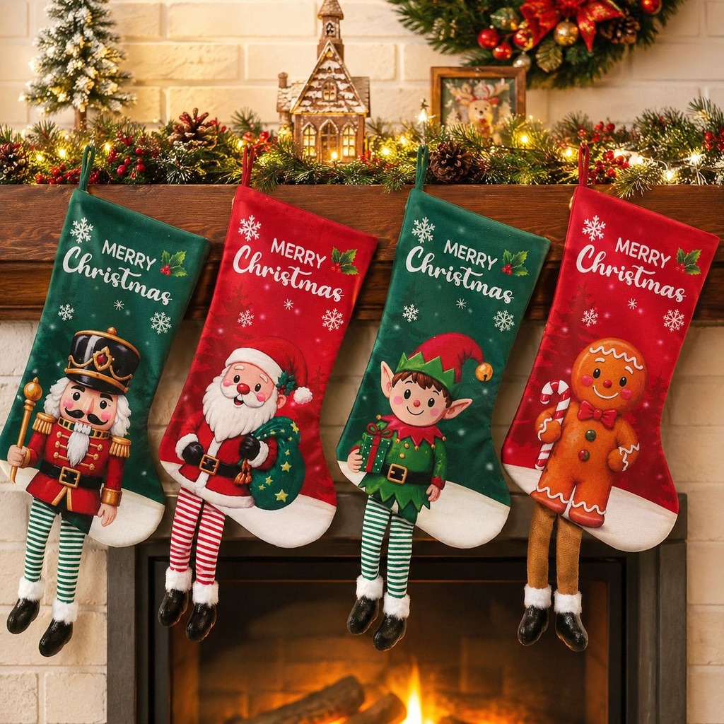 Christmas Stocking Decor Long  - огляд і ціна Christmas Stocking Hanging