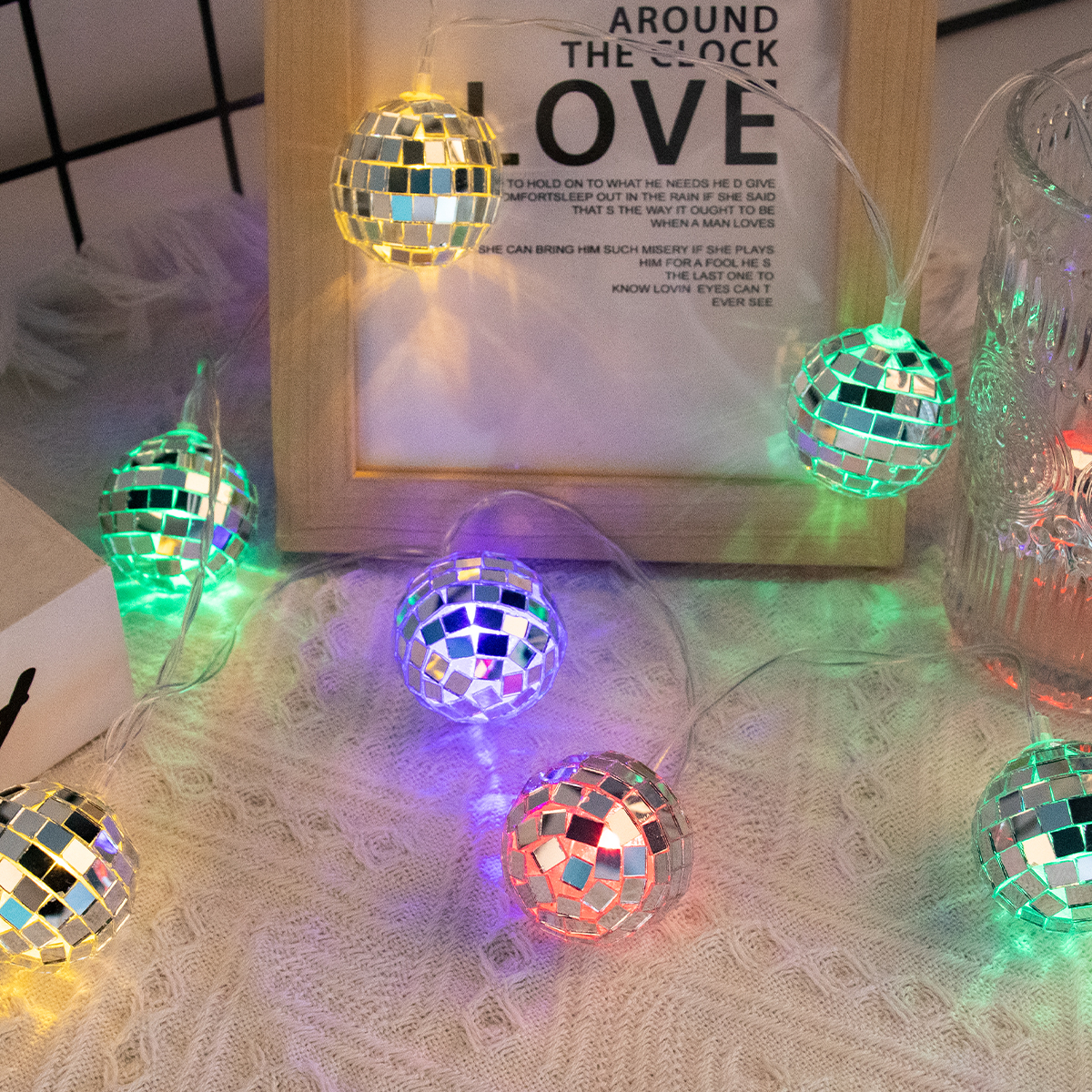 1.5m LED Mirror Ball String Li - огляд і ціна Led Fairy String Lights
