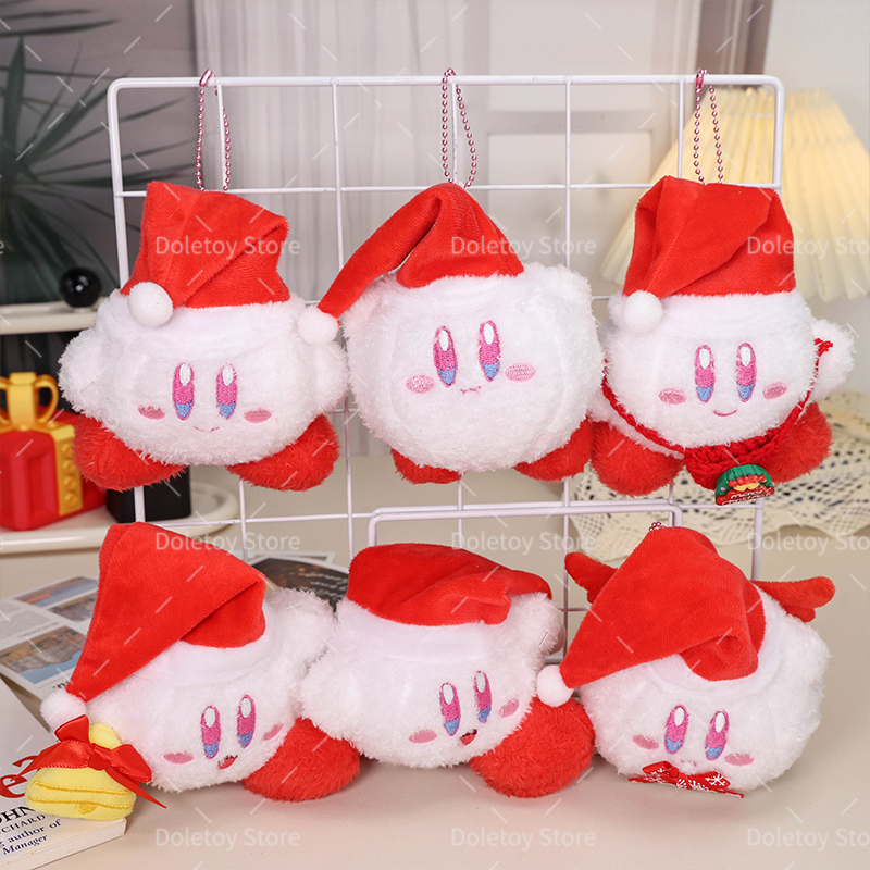 36 Styles Kirby Keychain Plush - огляд і ціна Santa Hat Plush
