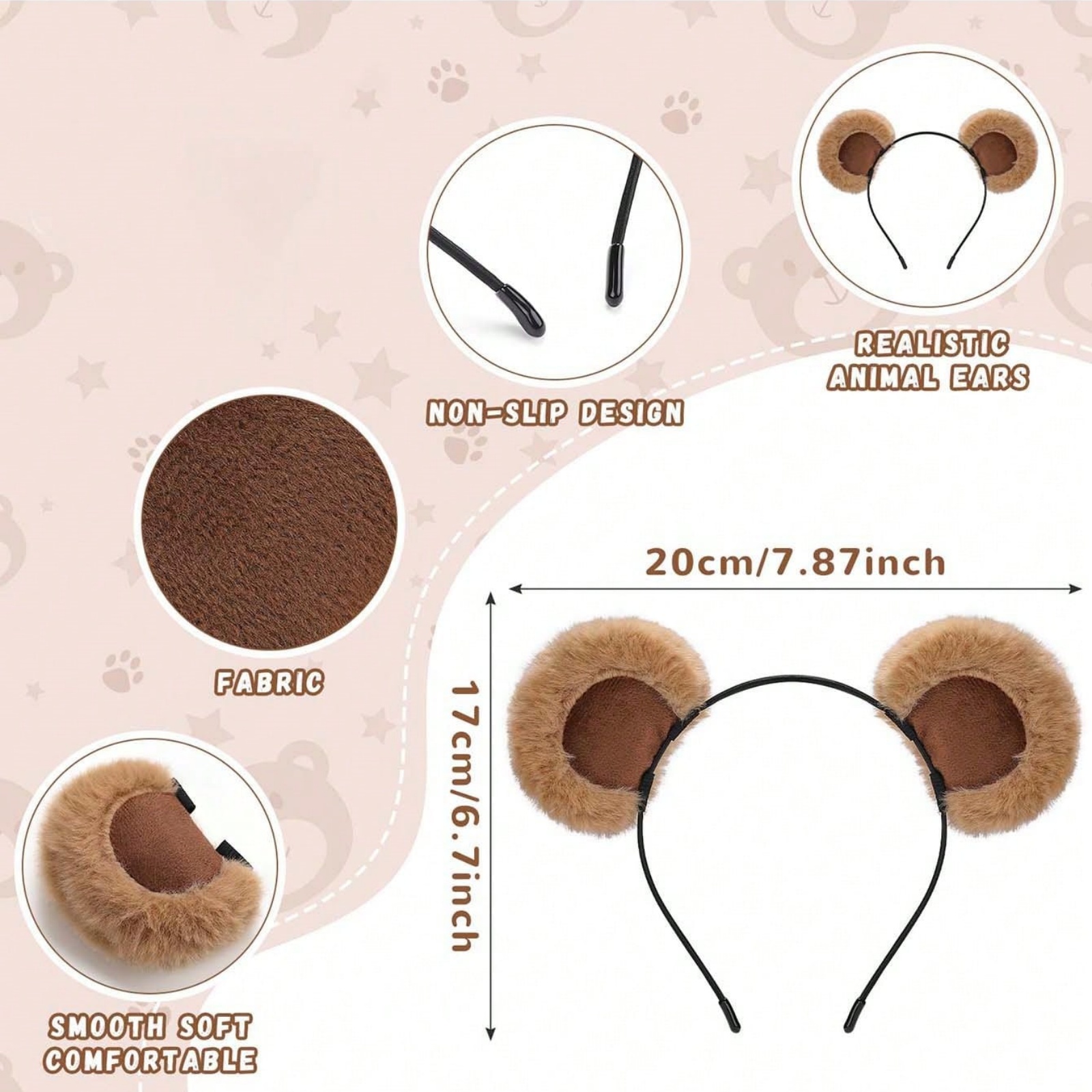 1pc Valentine's Day Brown Bear - огляд і ціна Reindeer Antlers Headband