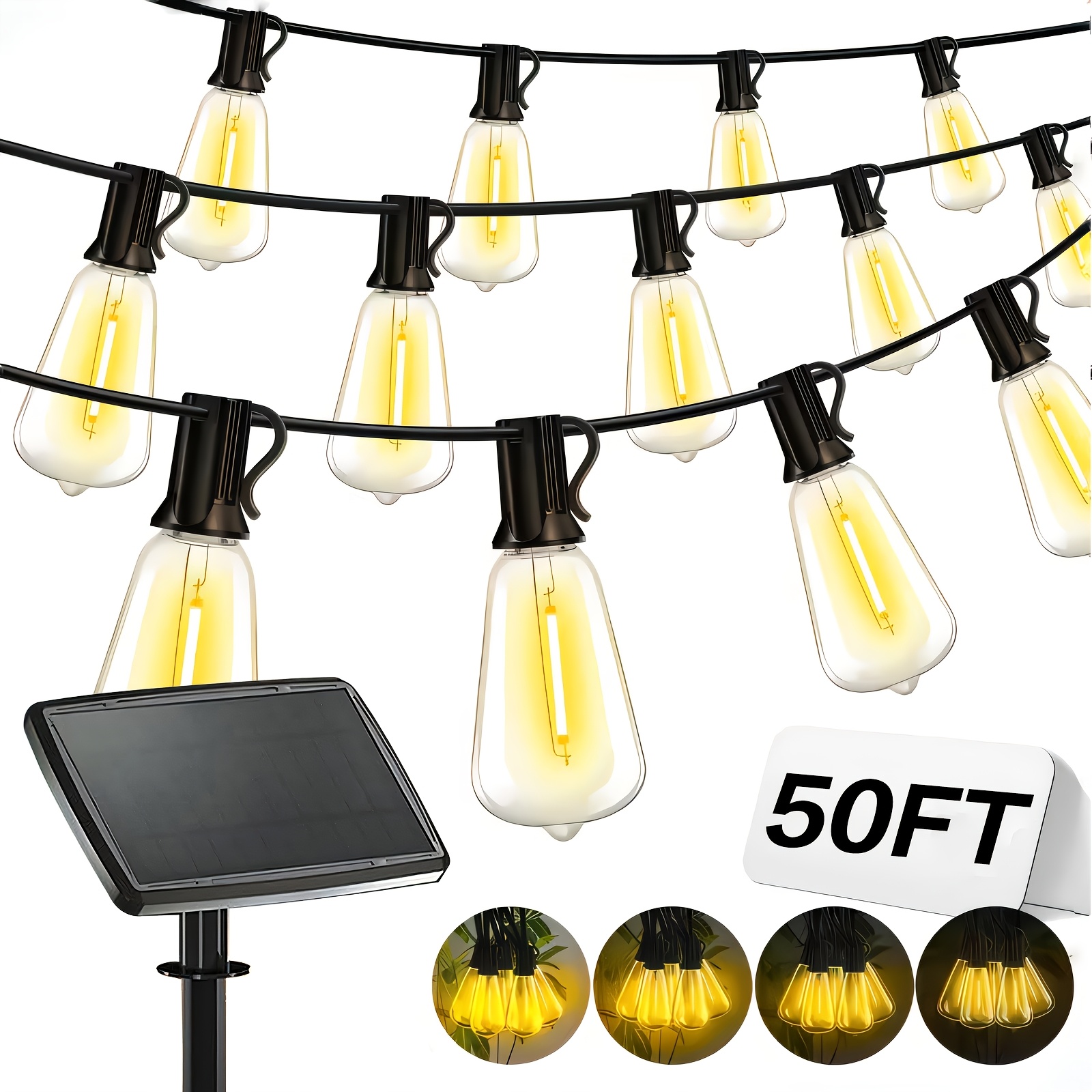 Solar Lights Outdoor, 100ft Pa - огляд і ціна Christmas Lights Outdoor
