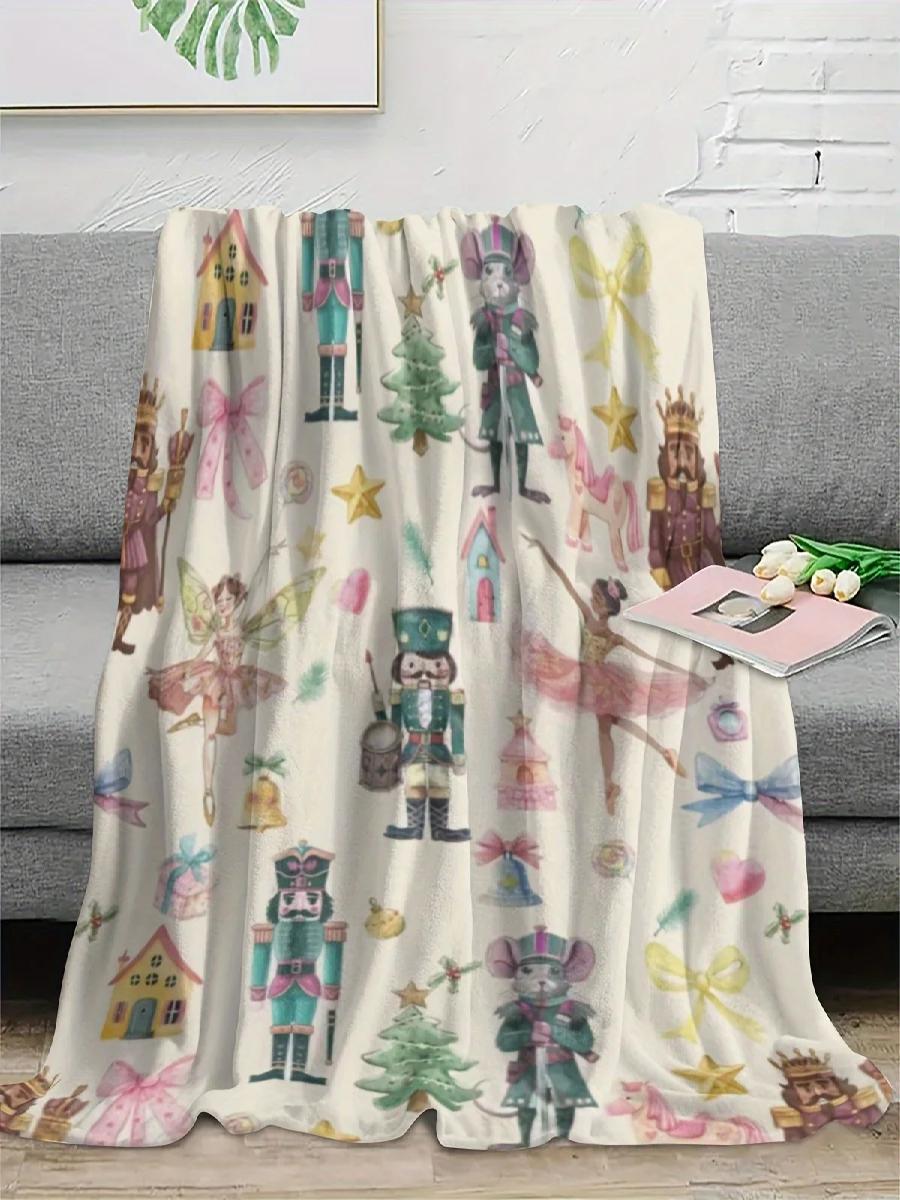 Christmas Nutcracker Ballet Fl - огляд і ціна Christmas Throw Blanket