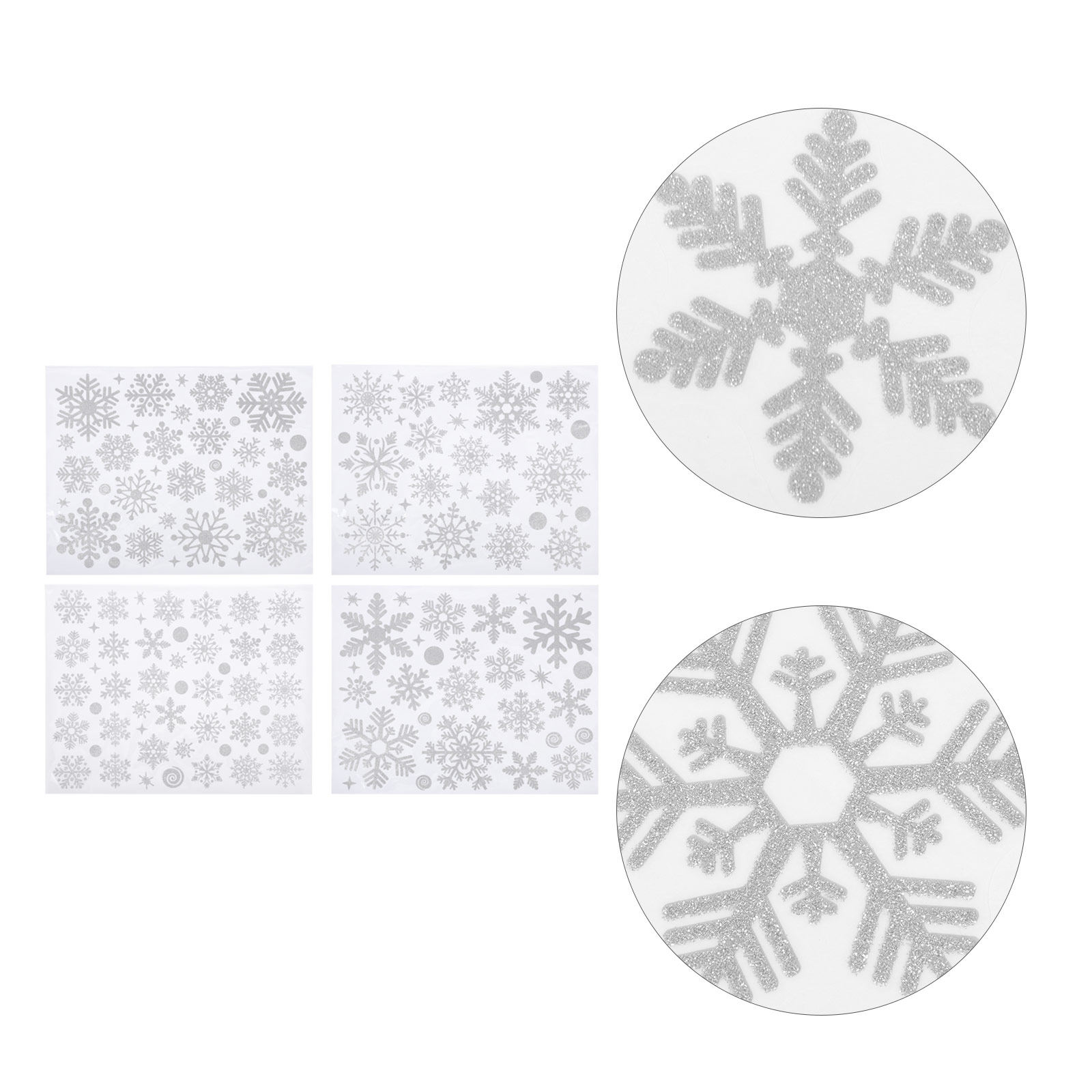 White Snowflake Decals Window  - огляд і ціна Snowflake Window Decal