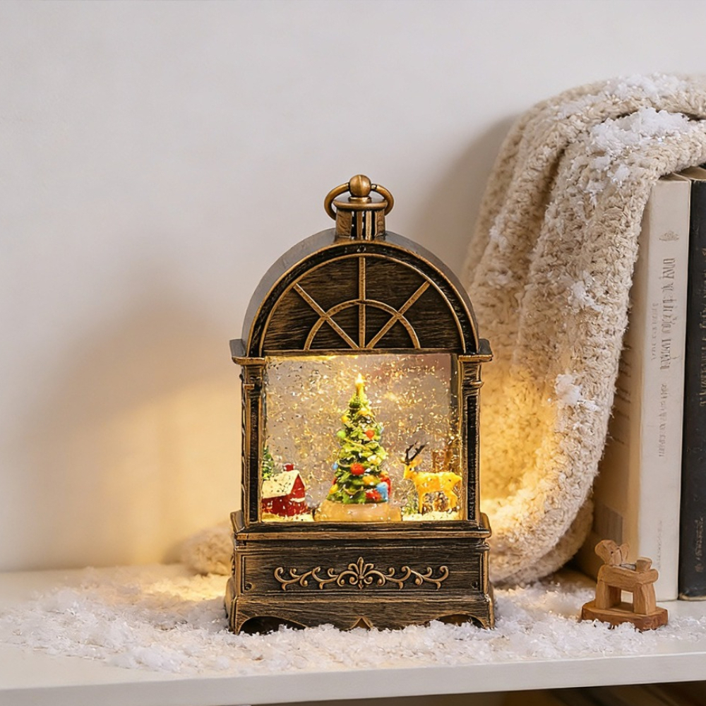 Christmas Snow Globe Lantern M - огляд і ціна Snow Globe Musical