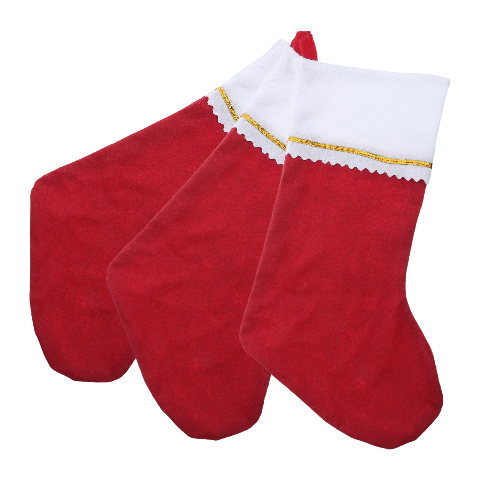 3Pcs Large Red and White Felt  - огляд і ціна Christmas Stocking Hanging