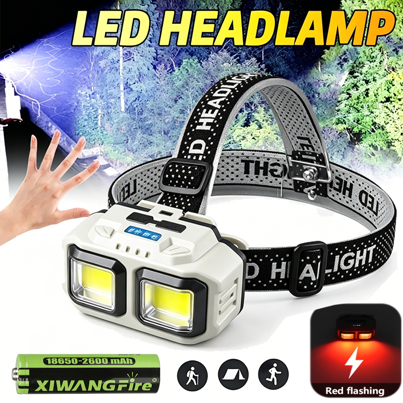COB LED Headlamp Rechargeable  - огляд і ціна Christmas Lights Outdoor