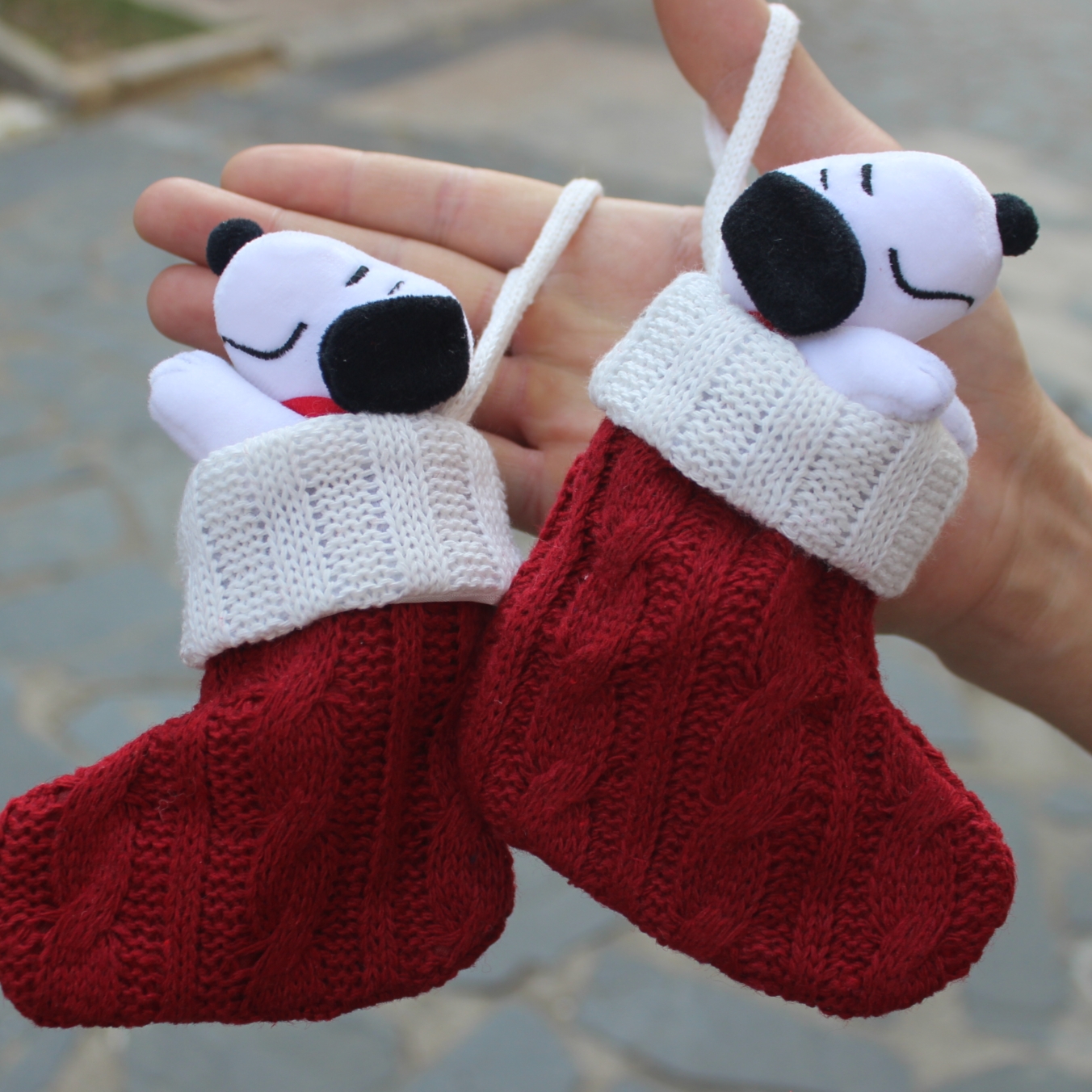6piece 15CM Peanuts Christmas  - огляд і ціна Christmas Stocking Hanging