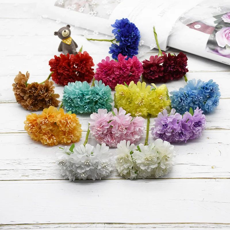 Silk Carnation Artificial Flow - огляд і ціна Christmas Wreath Fake